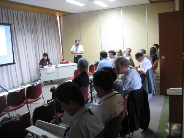 Professors Jordan, Palagiano, Choo, Tanabe and Watanabe  during the conference.