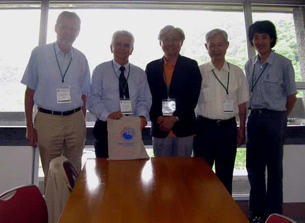 Professors Jordan, Palagiano, Choo, Tanabe and Watanabe  during the conference.